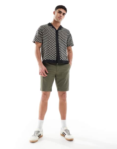 Levi's - XX - Pantaloncini chino dritti in twill verde oliva - view 1