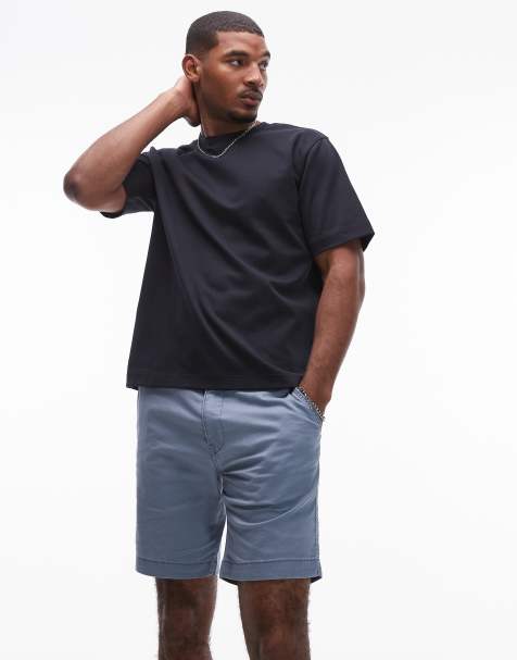 Levi's - XX - Short chino droit en coton et lin - Bleu moyen - view 1
