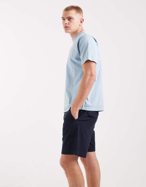 Levi's XX short chino relaxed à carreaux seersucker bleu marine, 3 de 5