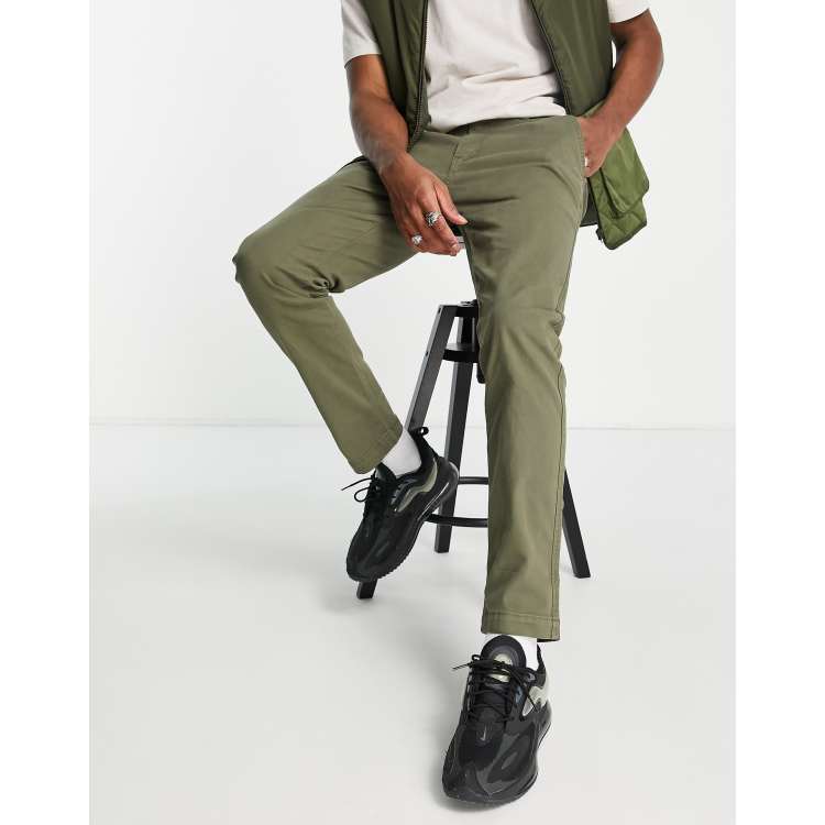 Levi's xx slim fit chino trousers in olive khaki | ASOS