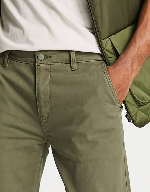 Levi's xx slim fit chino trousers in olive khaki | ASOS