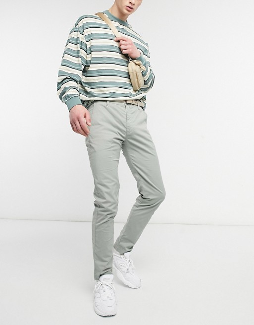 Levi's xx slim fit lightweight chino trousers in shadow green
