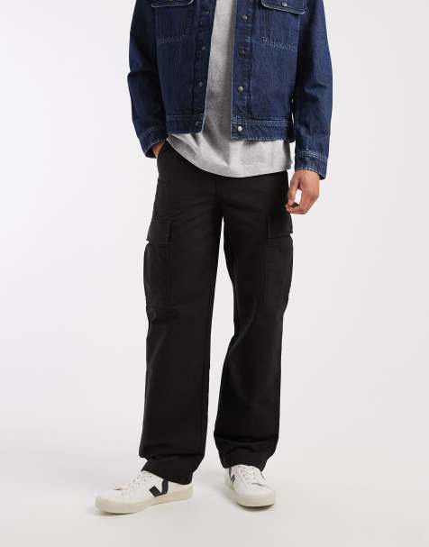 Levi's - XX - Sorte cargobukser i lige pasform - view 1