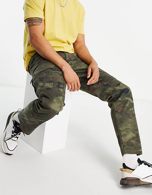 Levi's XX taper fit cargo pants in camo burnt olive green | ASOS