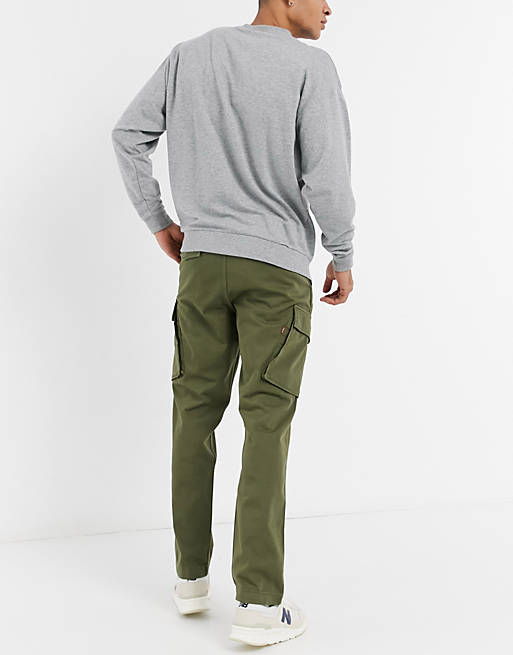 Levi's xx tapered fit cargo pants in bunker olive green | ASOS