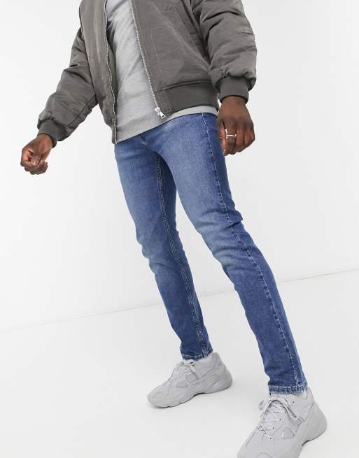 Levi's Youth 502 tapered hi ball jeans in hawthorne wind mid wash