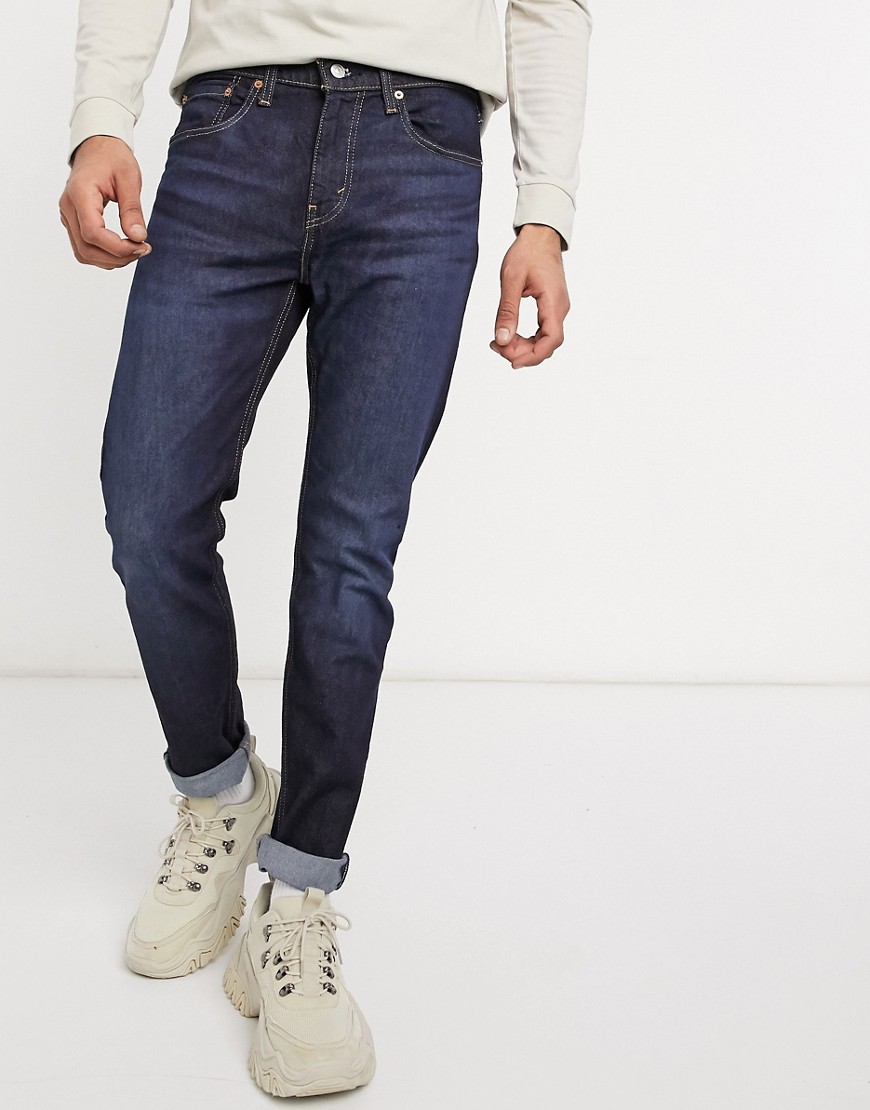 Levi's - Youth 512 - Smalle toelopende lo ball jeans in myers crescent advanced dark wash-Blauw