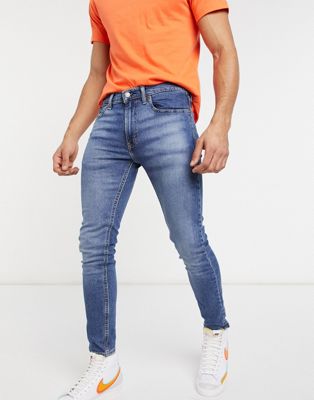 Levi's Youth 519 super skinny fit hi ball jeans in goth semi pro advance mid wash - ASOS Price Checker