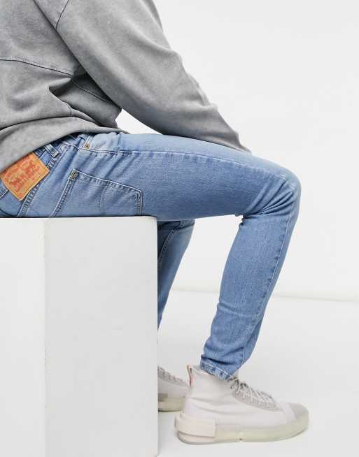 Levi's Youth 519 super skinny fit hi ball jeans in wolf good decisions  advance light wash | ASOS