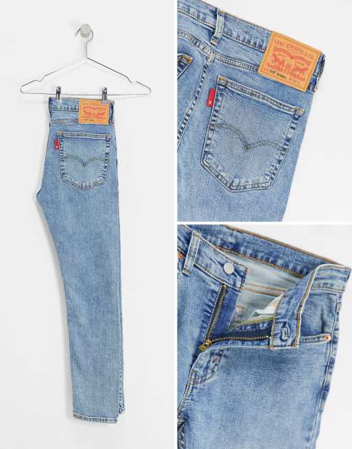 Levi's Youth 519 super skinny fit hi-ball roll jeans in pickles advanced  stretch light wash | ASOS