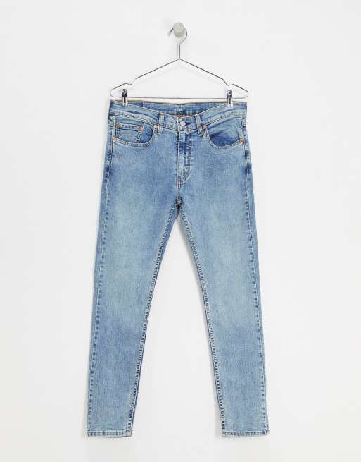 Levi's Youth 519 super skinny fit hi-ball roll jeans in pickles advanced  stretch light wash | ASOS