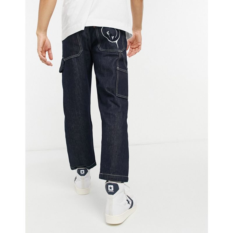 Jeans affusolati Uomo Levi's - Youth - Jeans corti affusolati lavaggio nero Smile More