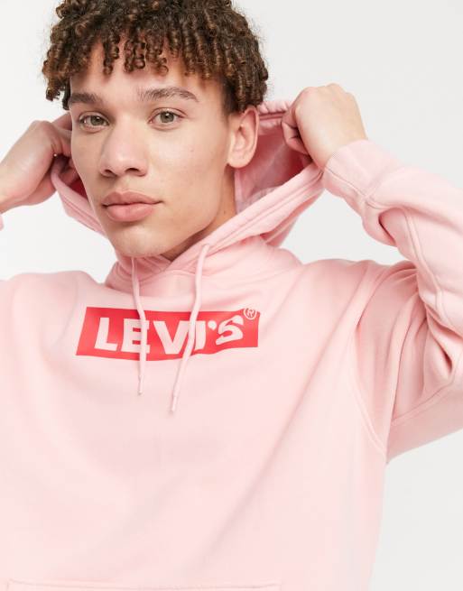 Levis pink outlet hoodie mens