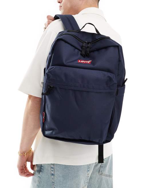 Levi's Zaino grande standard color blu navy con logo ASOS