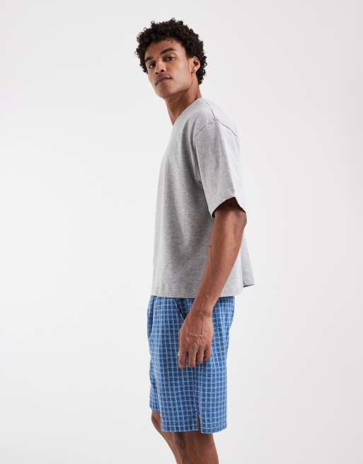 Levi's zestaw mikro szortów boxer w kratę w kolorze niebieskim, 3 z 5