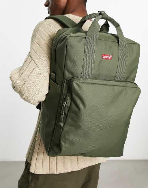Levi's – Zielony plecak o pojemności 25 l z logo Batwing 