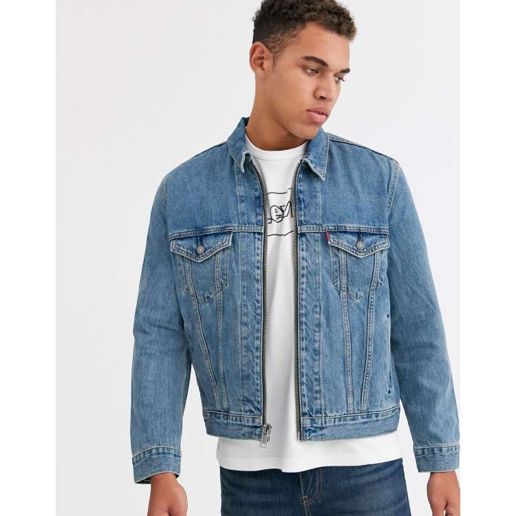 Levi's altered online zip trucker jacket