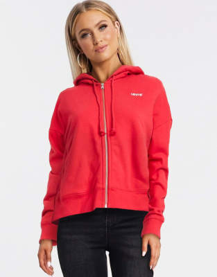 levis zip hoodie women's