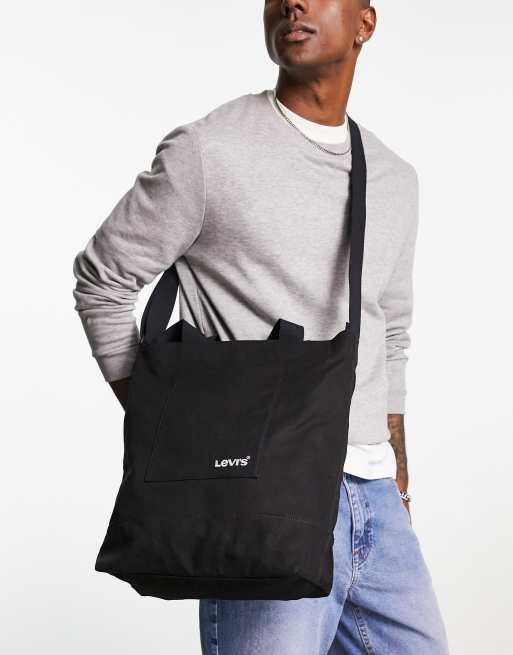 Long strap shop tote bag