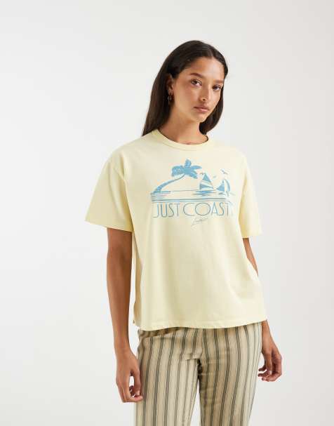 Levi's – Żółty T-shirt ze wzorem - view 1
