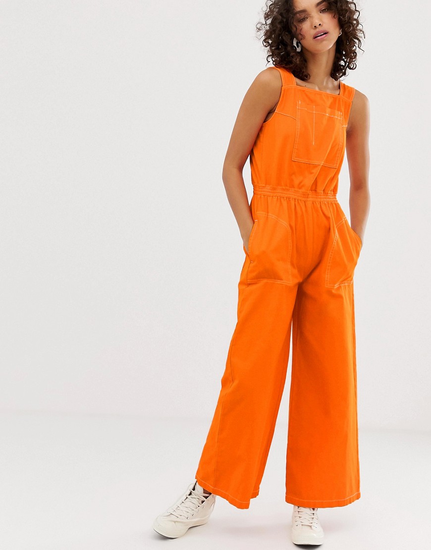 L.F.Markey Reggie jumpsuit-Orange
