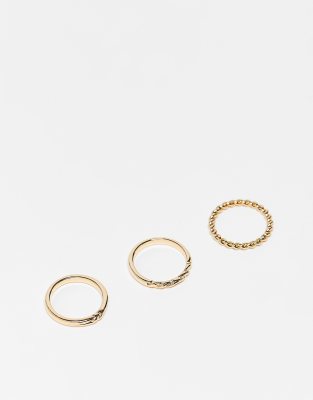 Simsly Lot de 10 bagues de phalange vintage avec cristal doré pour