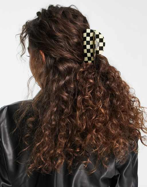 Liars and Lovers - Pince à cheveux à damier - Noir et blanc, 2 de 4