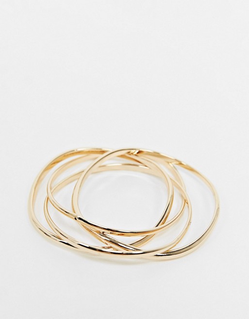 Liars & Lovers bangle multipack in gold