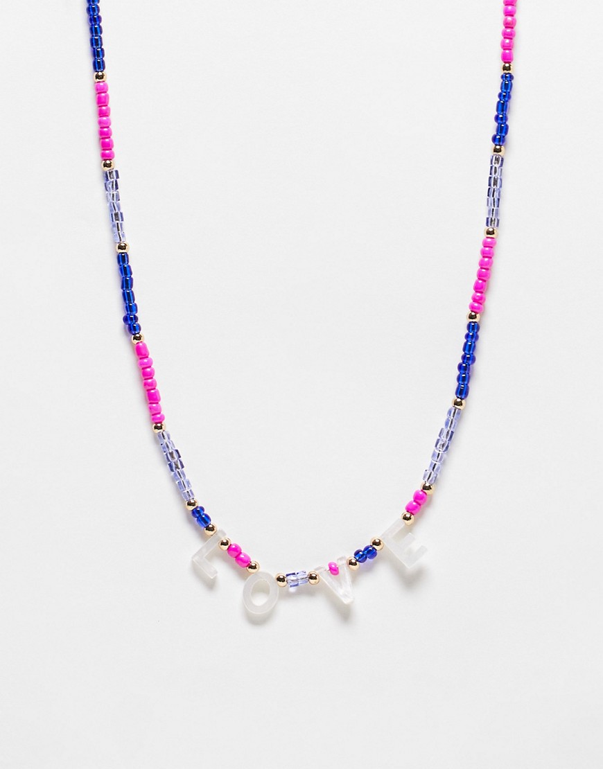 Liars & Lovers Beaded Love Necklace-multi