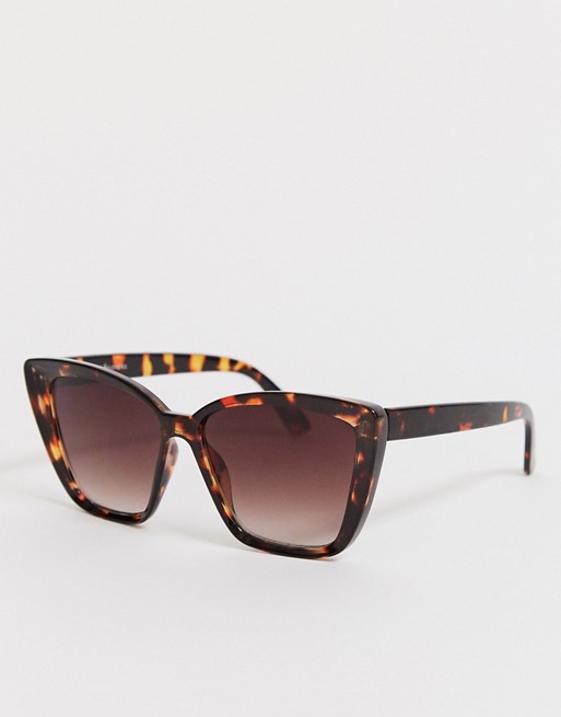Liars & Lovers brown square large cat eye sunglasses