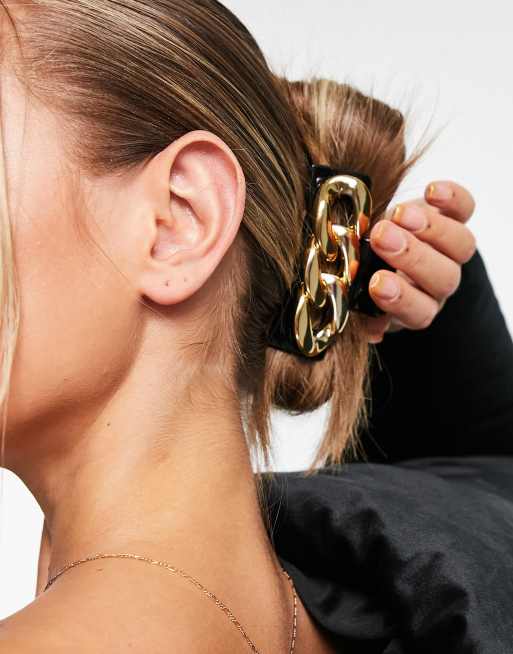 Liars & Lovers chain claw clip in black