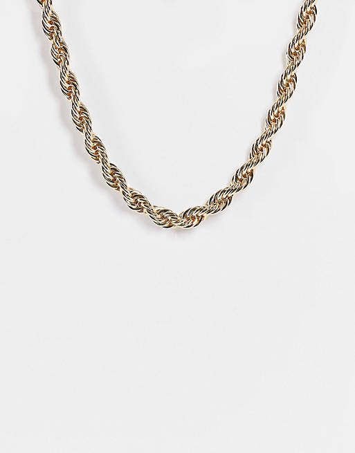 Liars & Lovers chunky twist chain necklace in gold