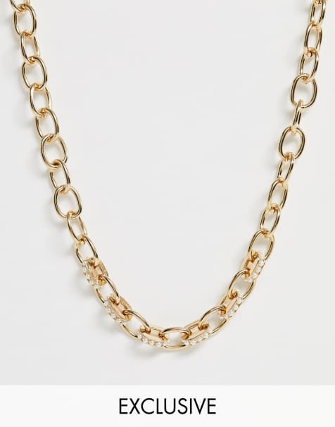 Liars & Lovers - Collier chaîne à ornement perle en exclusivité - Doré