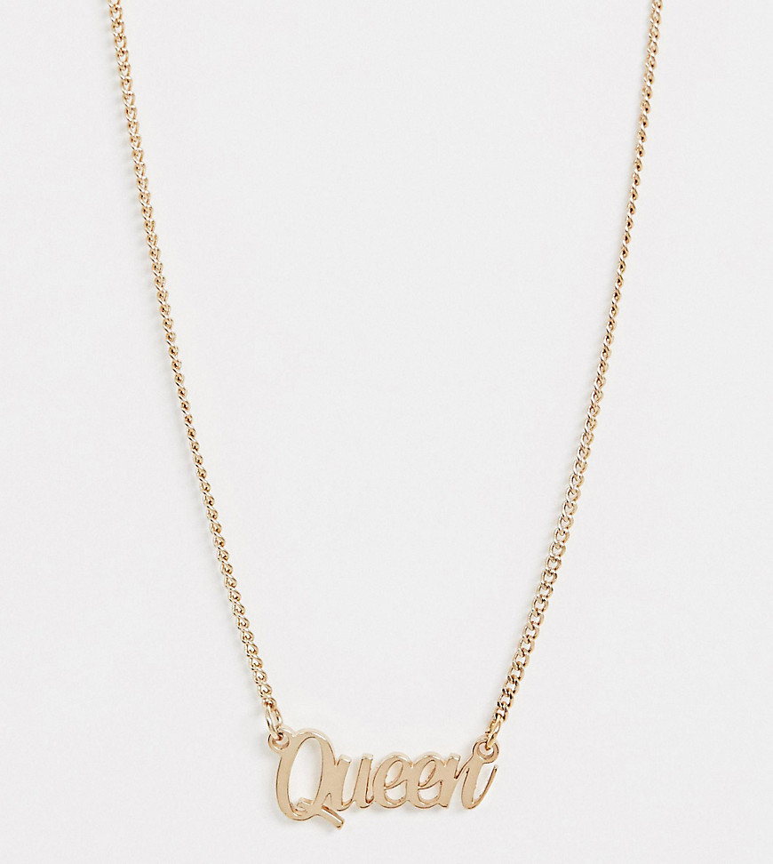 Liars & Lovers Exclusive gold slogan pendant necklace