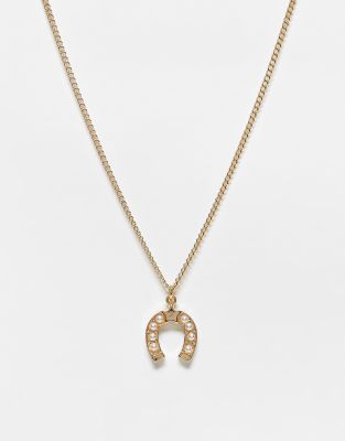 Liars & Lovers Liars & Lovers horseshoe necklace in gold tone