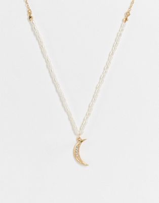 Liars & Lovers moon pearl necklace