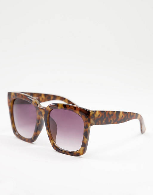 Liars & Lovers oversized square sunglasses in tortoise shell