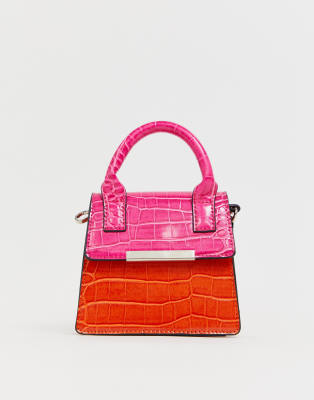 orange and pink bag