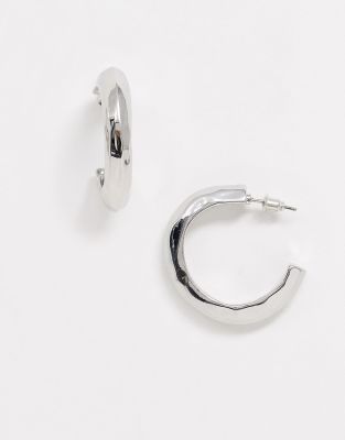 Liars & Lovers Liars & Lovers silver twist hoop earrings