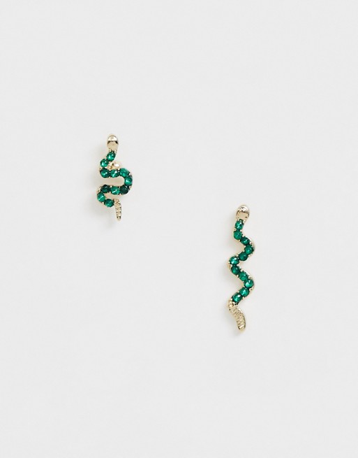 Liars & Lovers snake stud earrings