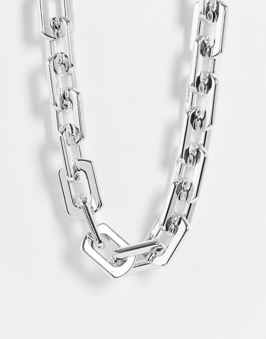Liars & Lovers super chunky chain necklace in silver