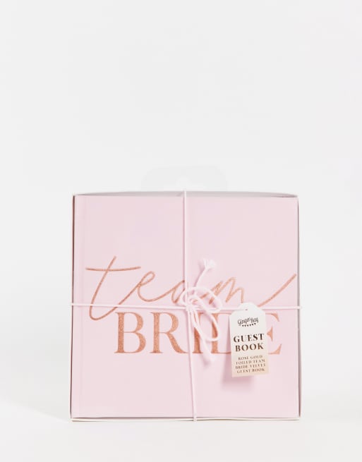 Libro de visitas para fiesta de despedida de soltera Team Bride de Ginger Ray