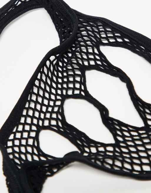 Liguero negro con abertura en la entrepierna de Enya de Ann Summers, 3 de 4