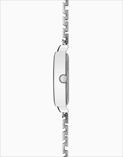 Limit 20mm womens rectangular silver analogue watch in silver, 2 of 4