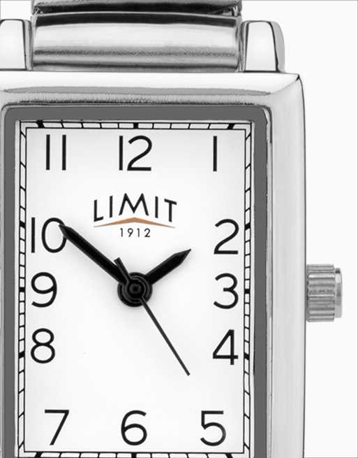 Limit 20mm womens rectangular silver analogue watch in silver, 4 of 4