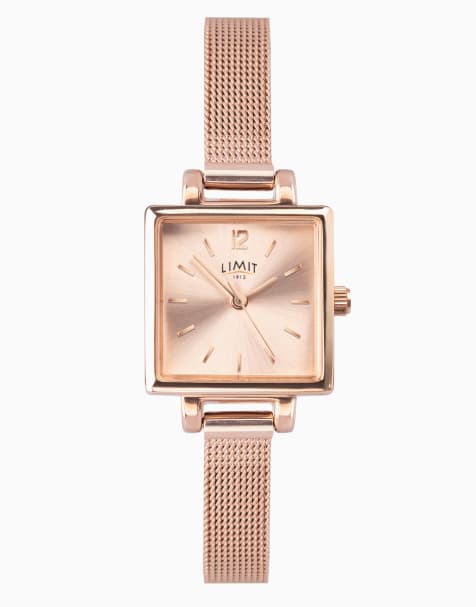 Limit 22mm square rose gold watch in rose gold - view 1