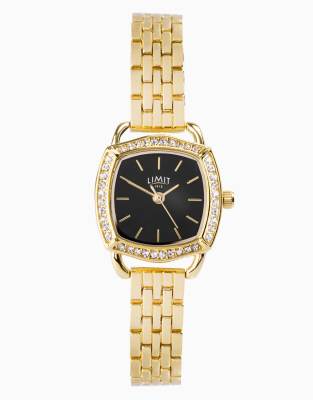 Limit 24mm tv gold watch in black