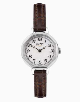 Limit 26mm hexagonal silver watch in white