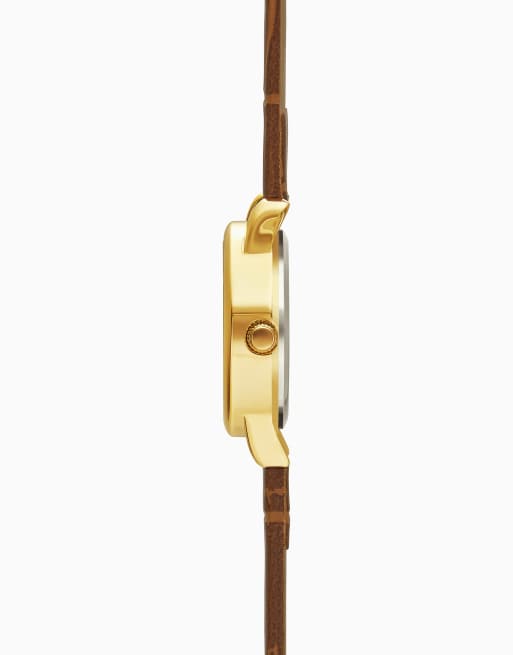 Limit 26mm round gold watch in brown, 3 of 4