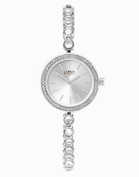 Limit 26mm round silver watch in silver - view 1
